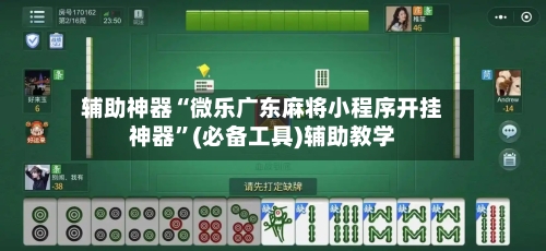 辅助神器“微乐广东麻将小程序开挂神器”(必备工具)辅助教学-第2张图片