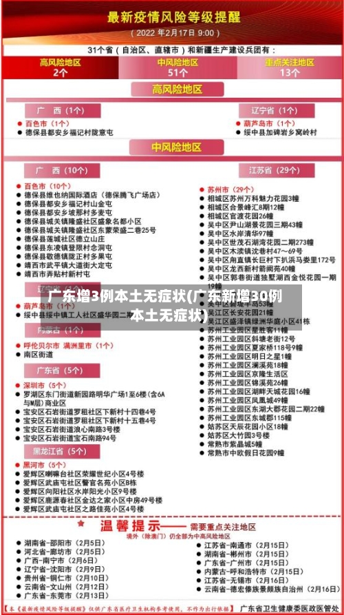 广东增3例本土无症状(广东新增30例本土无症状)-第1张图片