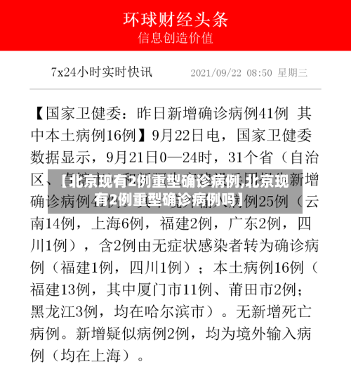 【北京现有2例重型确诊病例,北京现有2例重型确诊病例吗】-第2张图片