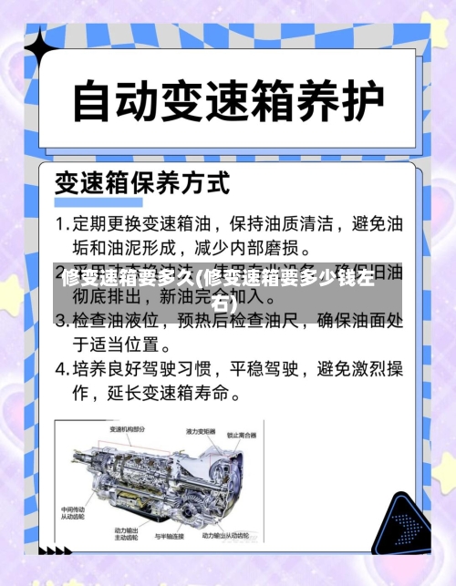 修变速箱要多久(修变速箱要多少钱左右)-第1张图片
