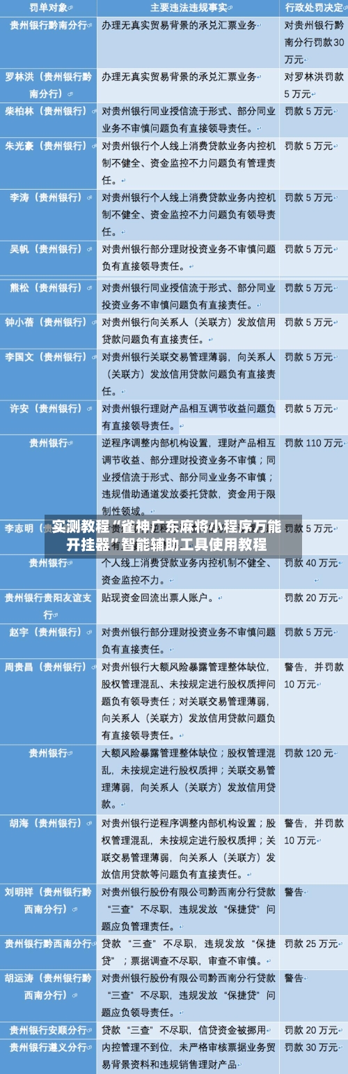 实测教程“雀神广东麻将小程序万能开挂器”智能辅助工具使用教程-第2张图片