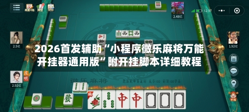 2026首发辅助“小程序微乐麻将万能开挂器通用版	”附开挂脚本详细教程-第3张图片