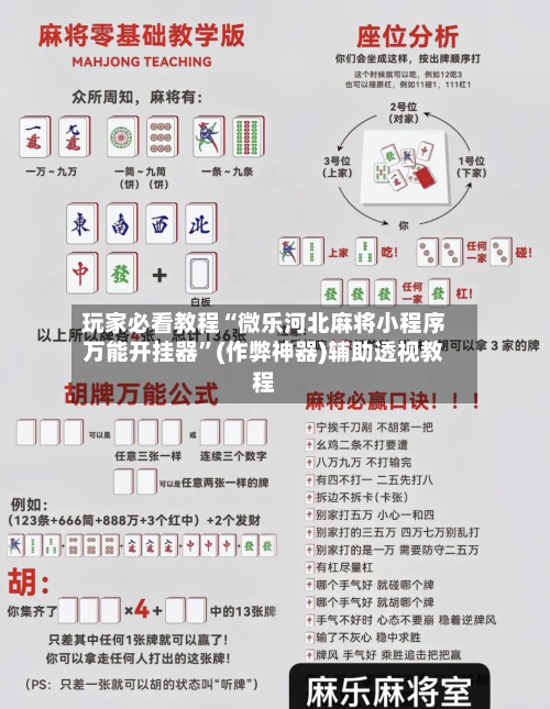 玩家必看教程“微乐河北麻将小程序万能开挂器	”(作弊神器)辅助透视教程-第1张图片