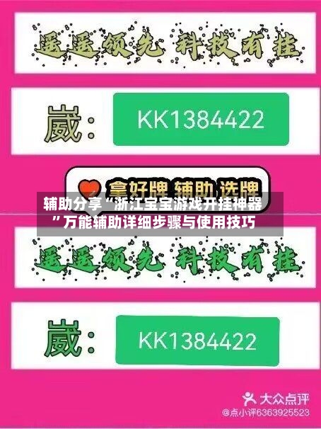 辅助分享“浙江宝宝游戏开挂神器”万能辅助详细步骤与使用技巧-第3张图片