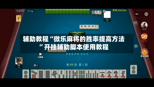 辅助教程“微乐麻将的胜率提高方法	”开挂辅助脚本使用教程-第2张图片