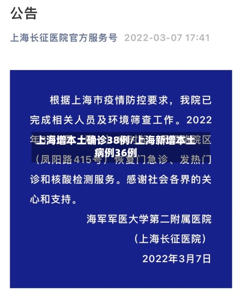 上海增本土确诊38例/上海新增本土病例36例-第1张图片