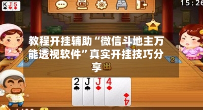 教程开挂辅助“微信斗地主万能透视软件”真实开挂技巧分享-第2张图片