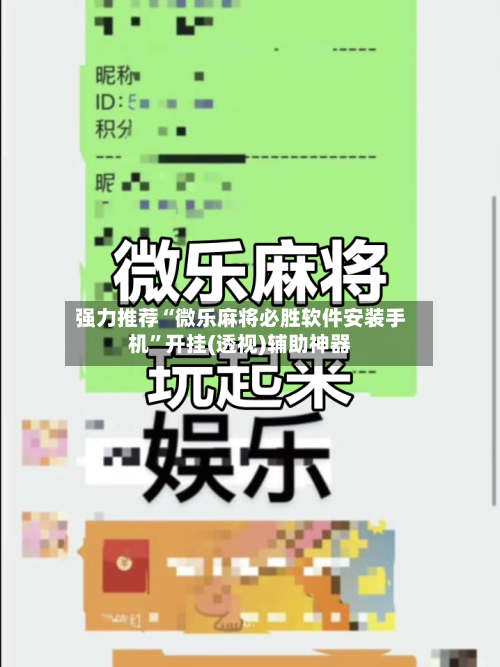 强力推荐“微乐麻将必胜软件安装手机”开挂(透视)辅助神器-第2张图片