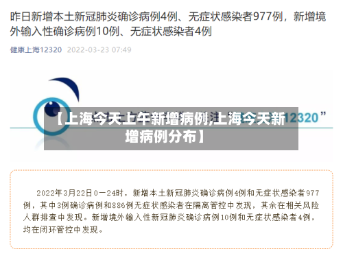 【上海今天上午新增病例,上海今天新增病例分布】-第2张图片