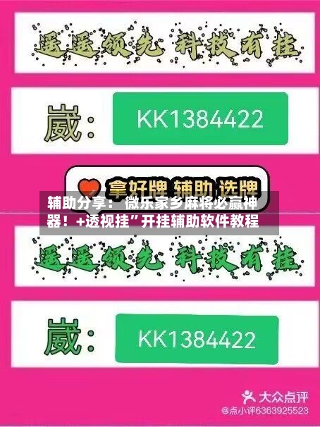 辅助分享： 微乐家乡麻将必赢神器！+透视挂”开挂辅助软件教程-第2张图片