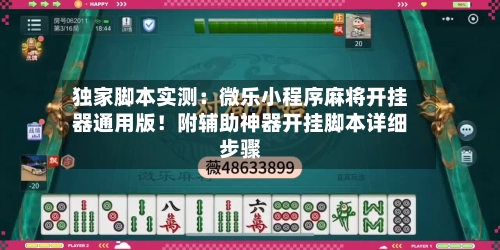 独家脚本实测：微乐小程序麻将开挂器通用版！附辅助神器开挂脚本详细步骤-第2张图片