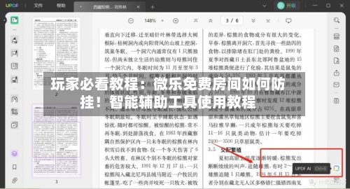 玩家必看教程：微乐免费房间如何防挂！智能辅助工具使用教程-第2张图片